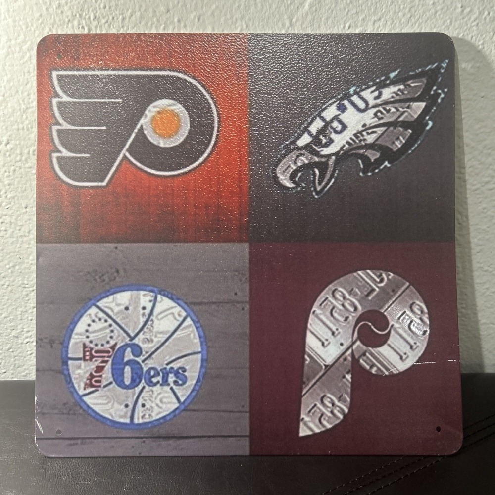 All Philadelphia, Eagles, Flyers, Phillies, 76ers! Sports Metal Decor